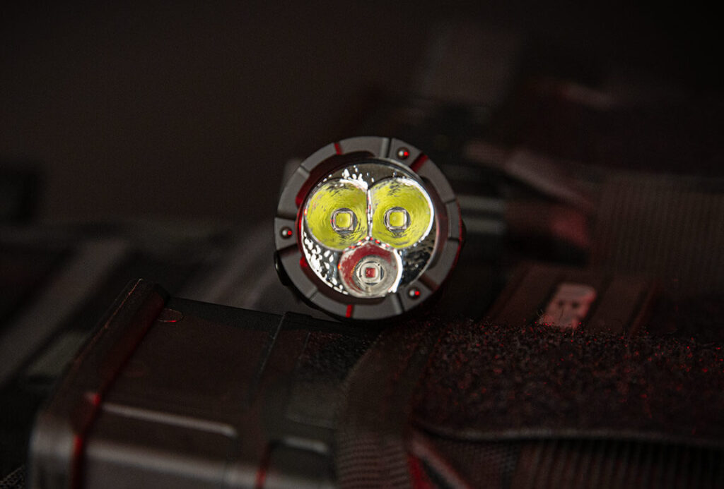 Die Nextorch TA21 erzeugt ihr Licht mit 3 LEDs